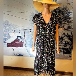 Gap Women Blue Casual Dress Large petite